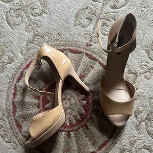 Alex Marie Beige High Heel Sandals
